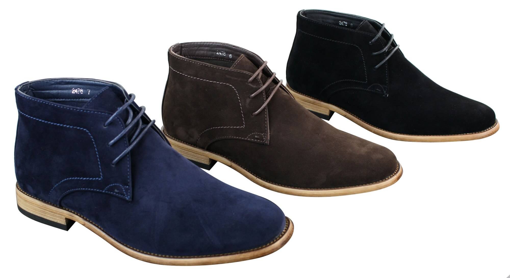 Mens PU Suede Ankle Boots