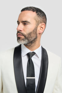 Aspen - Men's Cream 2 Piece Shawl Collar Tuxedo Suit