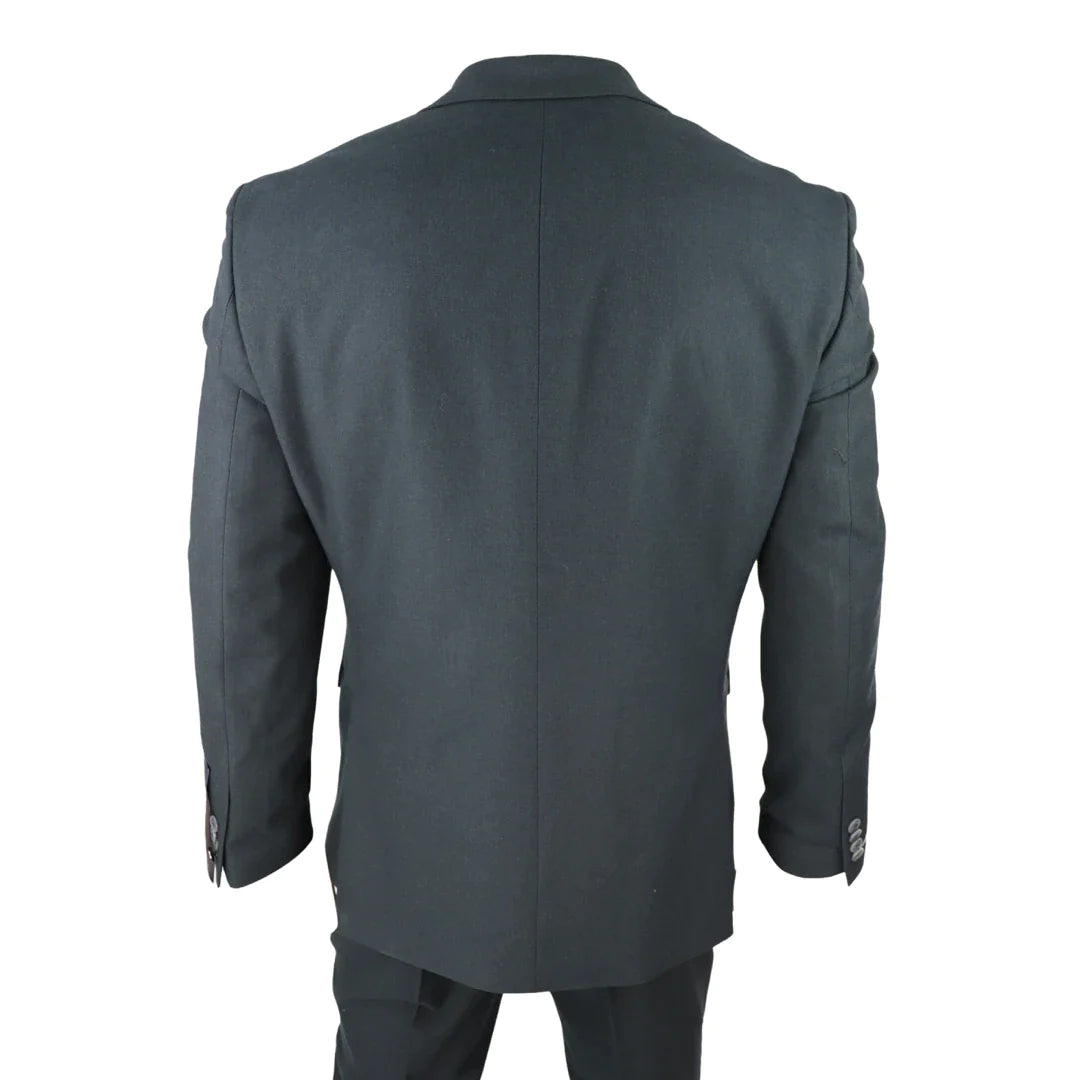 Mens Tweed Olive Green 3 Piece Suit Tailored Fir Classic Vintage 1920s Wedding