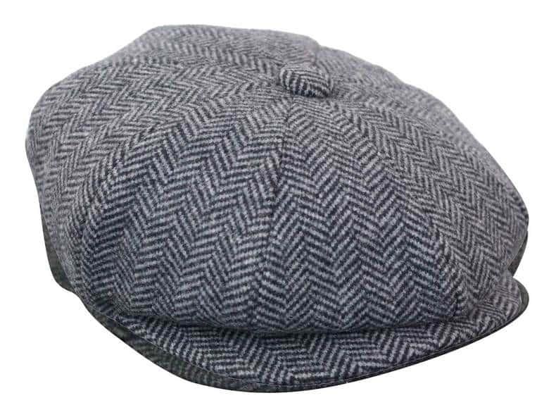 HT6316 - Mens Herringbone Tweed Peaky Blinders Hat