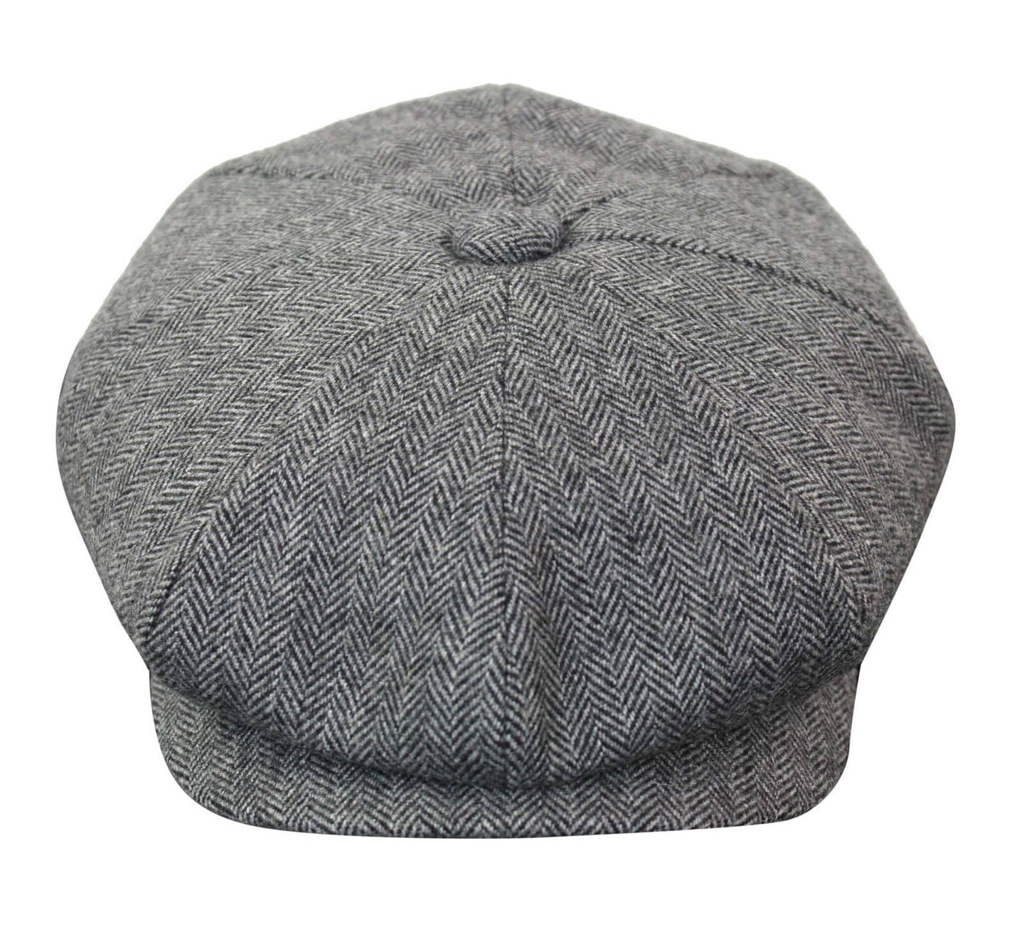 HT6364 - Mens Herringbone Tweed Newsboy Peaky Blinders Hat