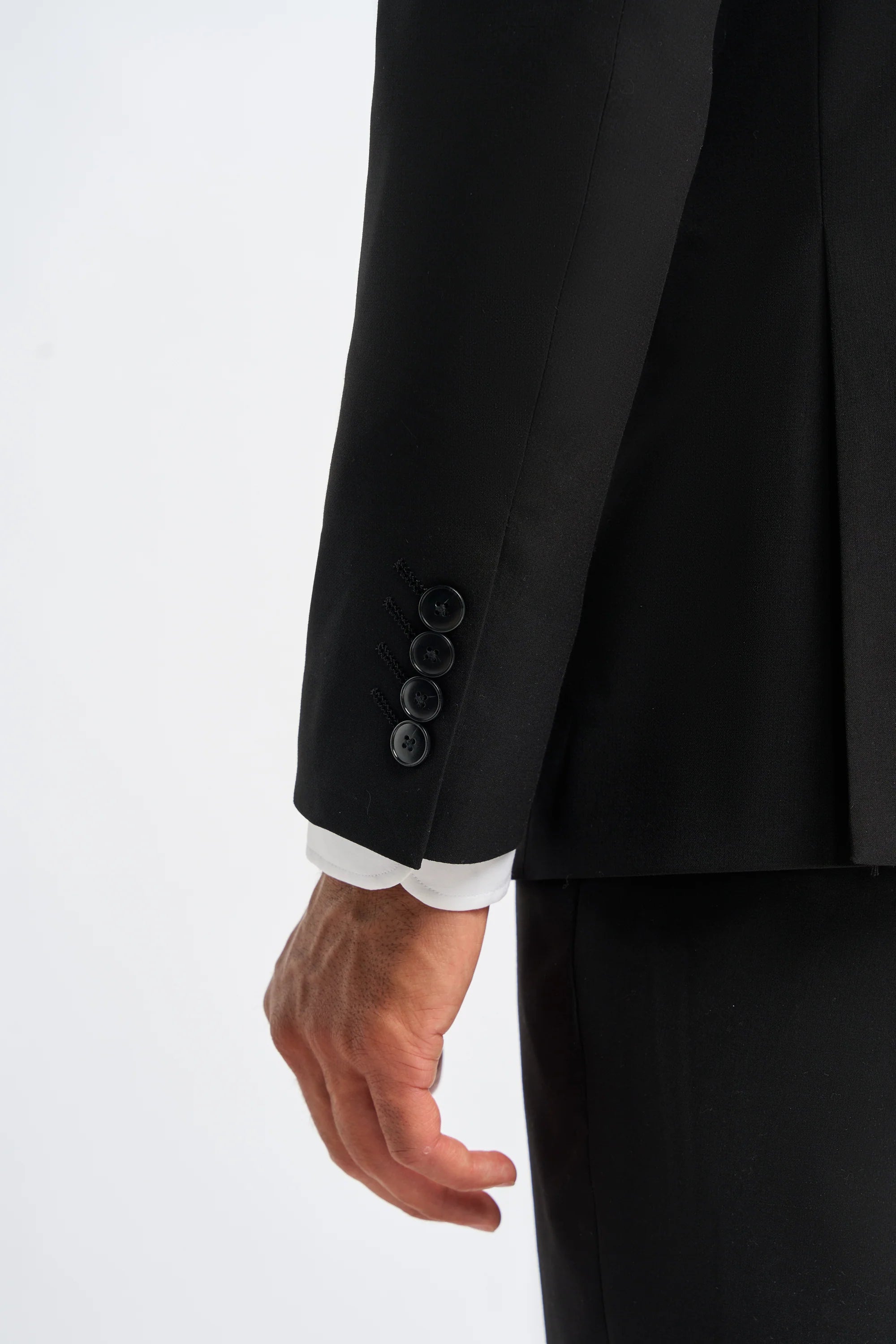 Malibu - Men's Black 3 Piece Tailored Fit Suit