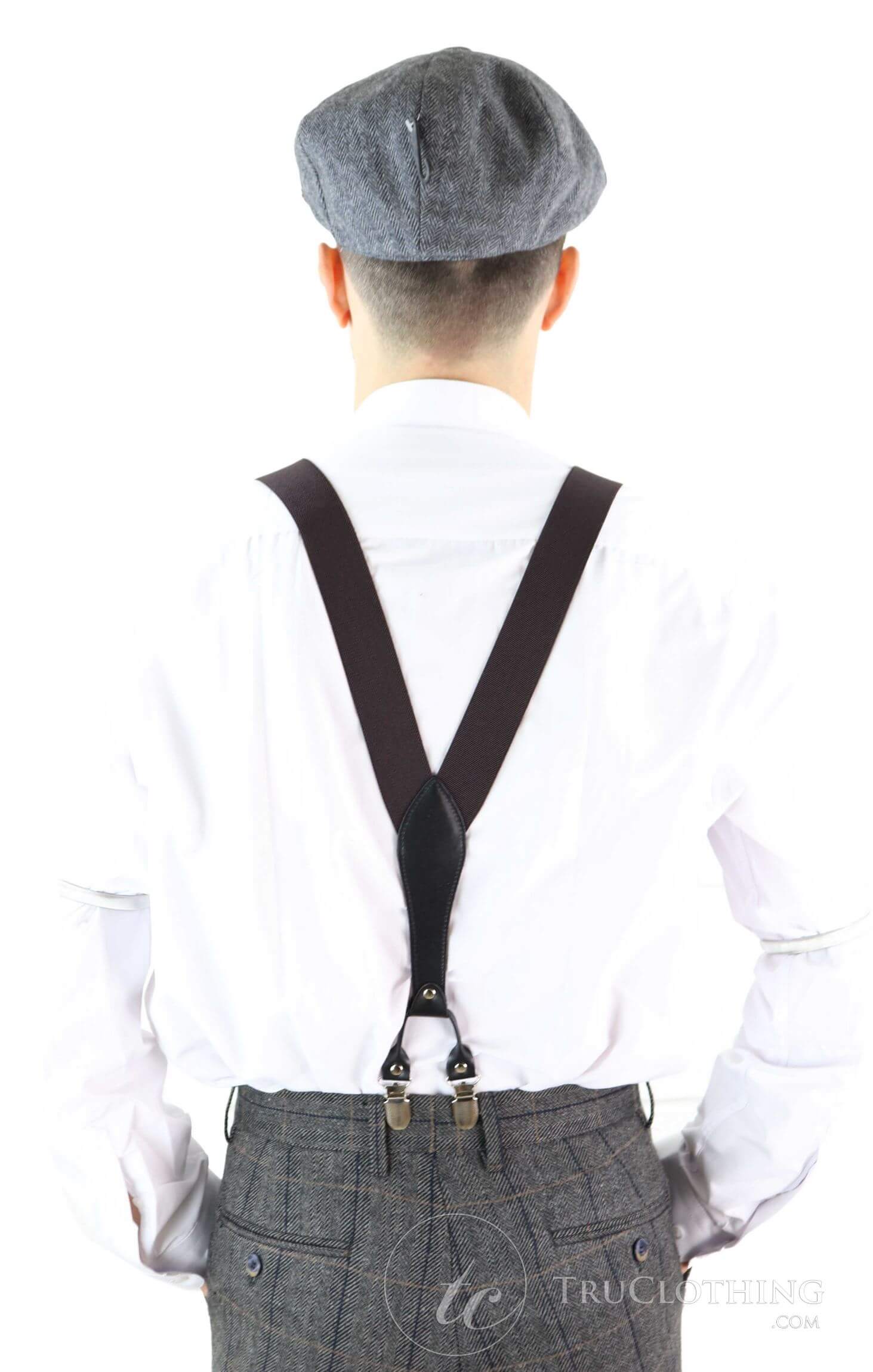 Mens Vintage Trouser Braces/Suspenders - Many Colours