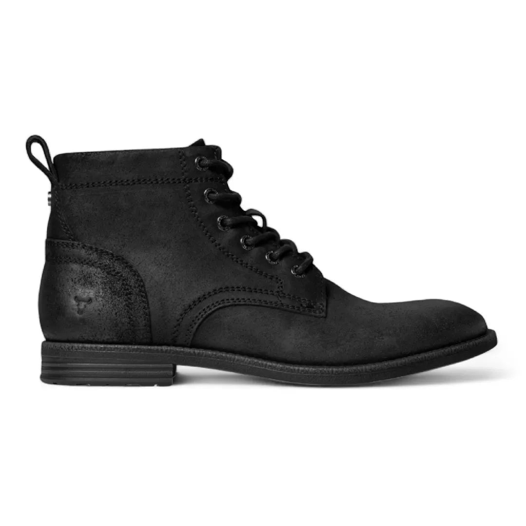 Sebastian - Men's Black Lace Up Leather Desert Boots