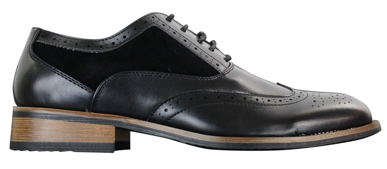 Mens Black Brogue Shoes