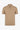 Beige strikket poloshirt med lynlås til mænd