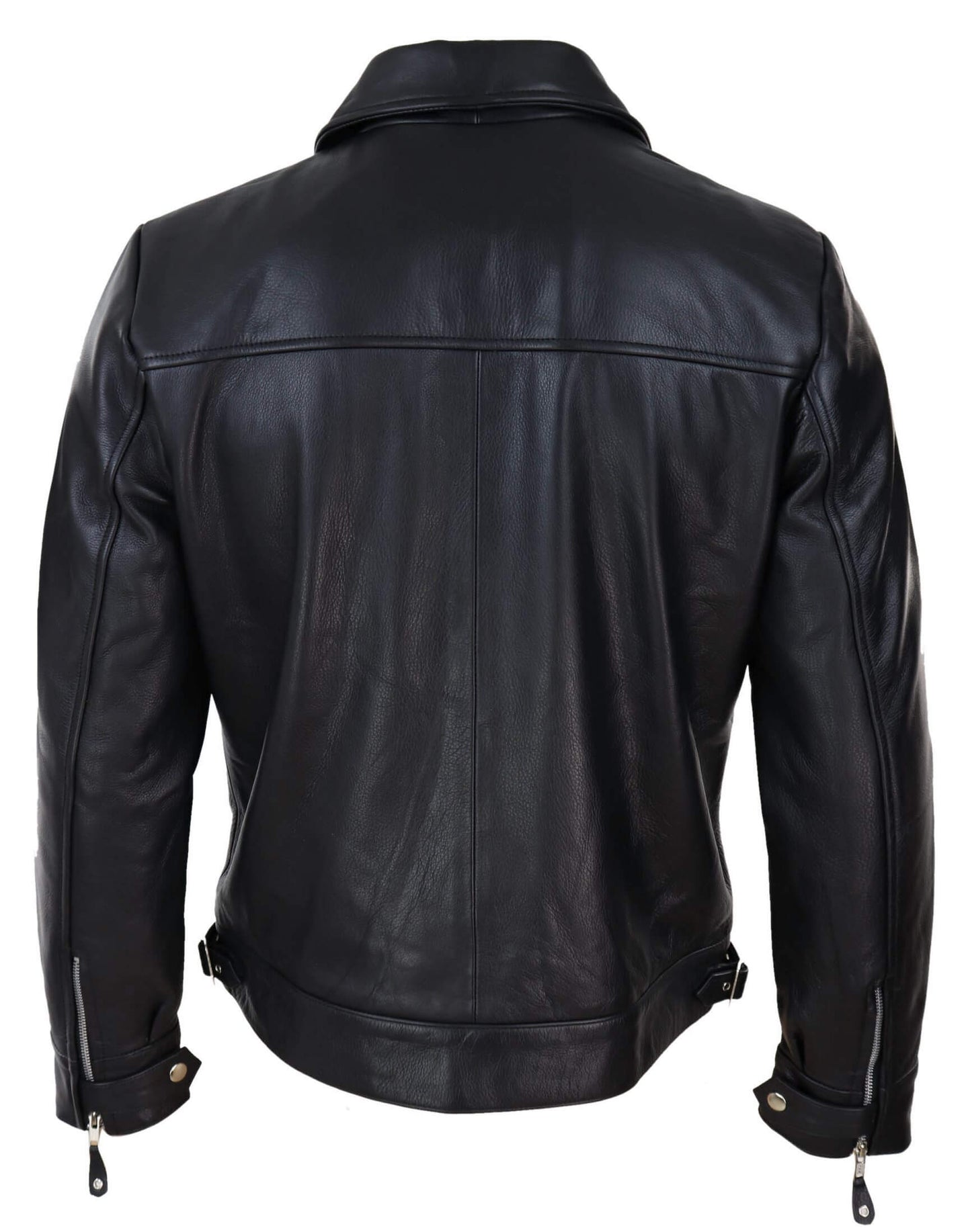 Mens Classic Black-Brown Leather Jacket