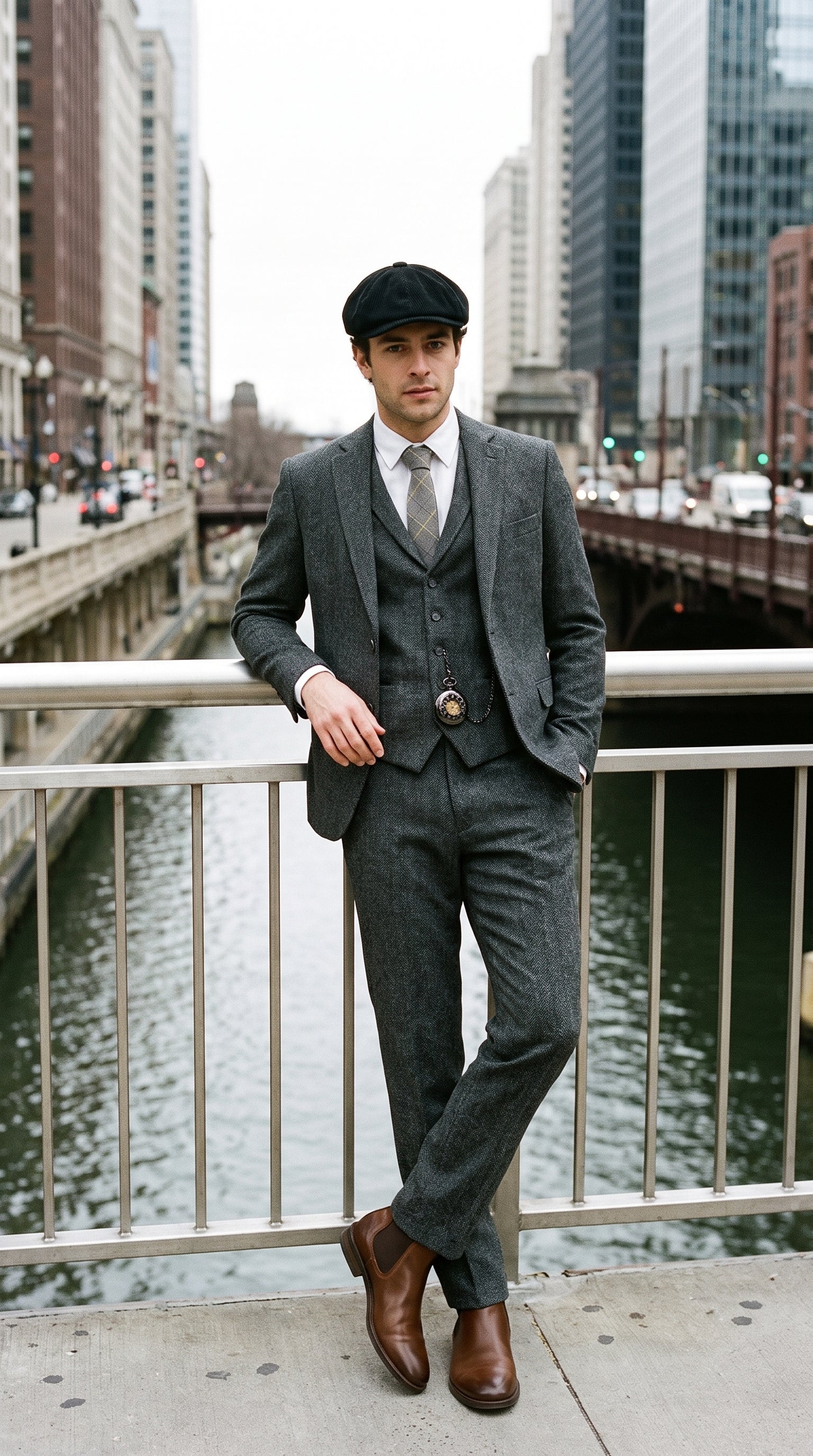 Look #235 styled with Herre hvid skjorte i ren hør, langærmet sommerskjorte med knapper