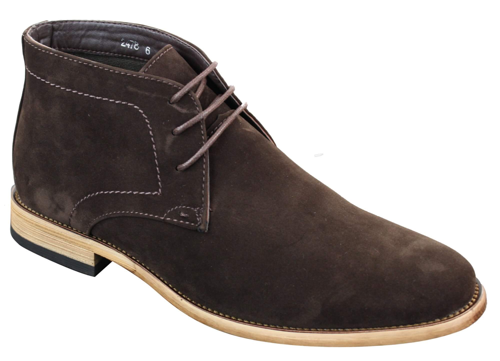 Mens PU Suede Ankle Boots