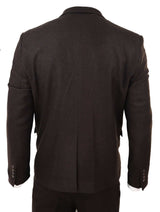 Brown Herringbone Tweed 3 Piece Suit