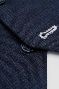 Caridi - Herre Tweed Marineblå Vest