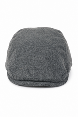 Herre Flatcap Hat Baker Boy 8 Panel Bedstefar Tweed Sildebensmønster Grå Vintage