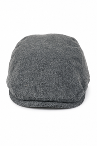 Herre Flatcap Hat Baker Boy 8 Panel Bedstefar Tweed Sildebensmønster Grå Vintage