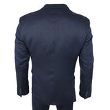 IM07 - Men's 3 Piece Navy Blue Classic Suit