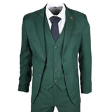 IM08 - Men's 3 Piece Green Classic Suit