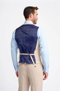 Miami - Beige Bryllupsvest til Herrer
