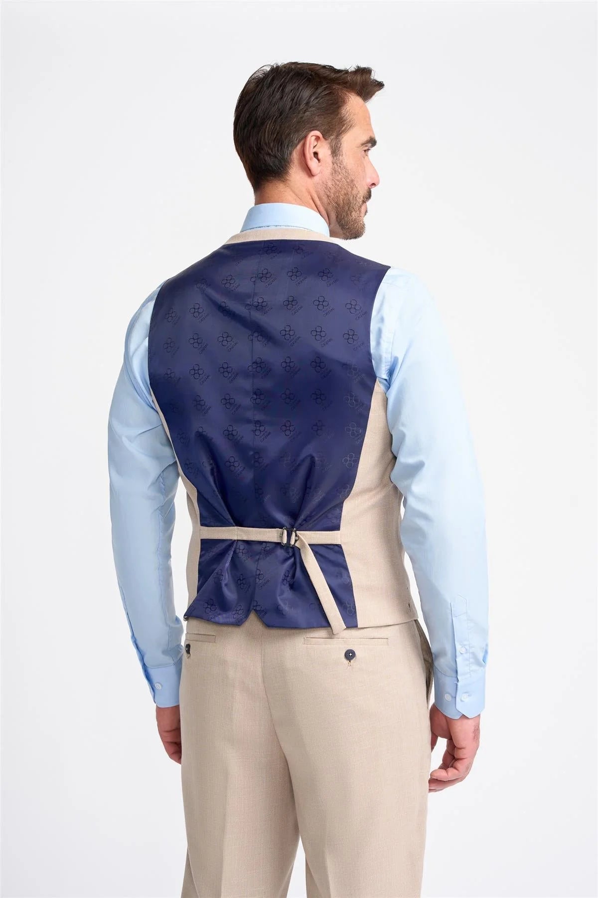 Miami - Beige Bryllupsvest til Herrer