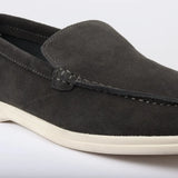 Men's Suede Black Slip On Comfort Fit Loafers