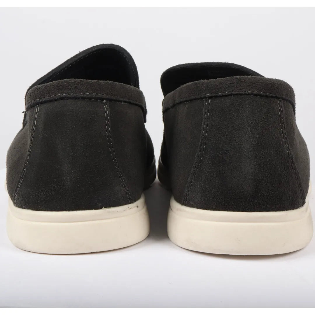 Men's Suede Black Slip On Comfort Fit Loafers