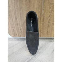 Men's Suede Black Slip On Comfort Fit Loafers