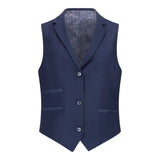 TPW-14 - Ensfarvet marineblåt 3-delt damejakkesæt