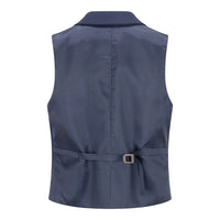 TPW-14 - Ensfarvet marineblåt 3-delt damejakkesæt