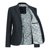 TPW53 - Grønt 3-delt Prince of Wales-ternet jakkesæt til damer