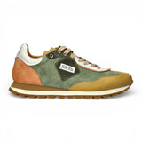 Aglae 02 - Herre Grønne Beige Lædersneakers