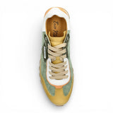 Aglae 02 - Herre Grønne Beige Lædersneakers