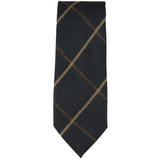 Men's Tweed Navy Herringbone Tie & Pocket Square Set