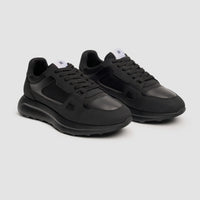 Albany - Sorte herresneakers i åndbart mesh til hverdagsbrug