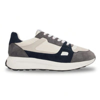 Albany - Herre grå åndbare mesh casual sneakers
