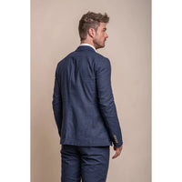 Alvari - Men's Navy Linen Summer Blazer