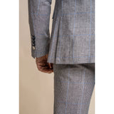 Arriga - Men's Grey Blue Check Blazer