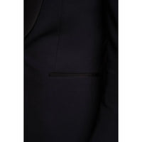 Aspen - Men's Plain Navy Tuxedo Blazer