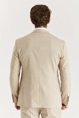 Belmont - Herre Beige Skræddersyet Blazer