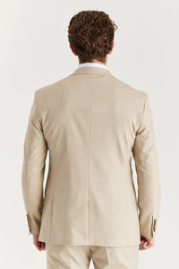 Belmont - Herre Beige Skræddersyet Blazer