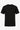 Sort ribbet klassisk t-shirt til mænd