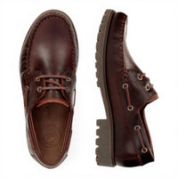 Boat C8 - Vandtætte, brune læderankelstøvler til mænd