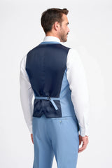 Bond - Men's Sky Blue Waistcoat