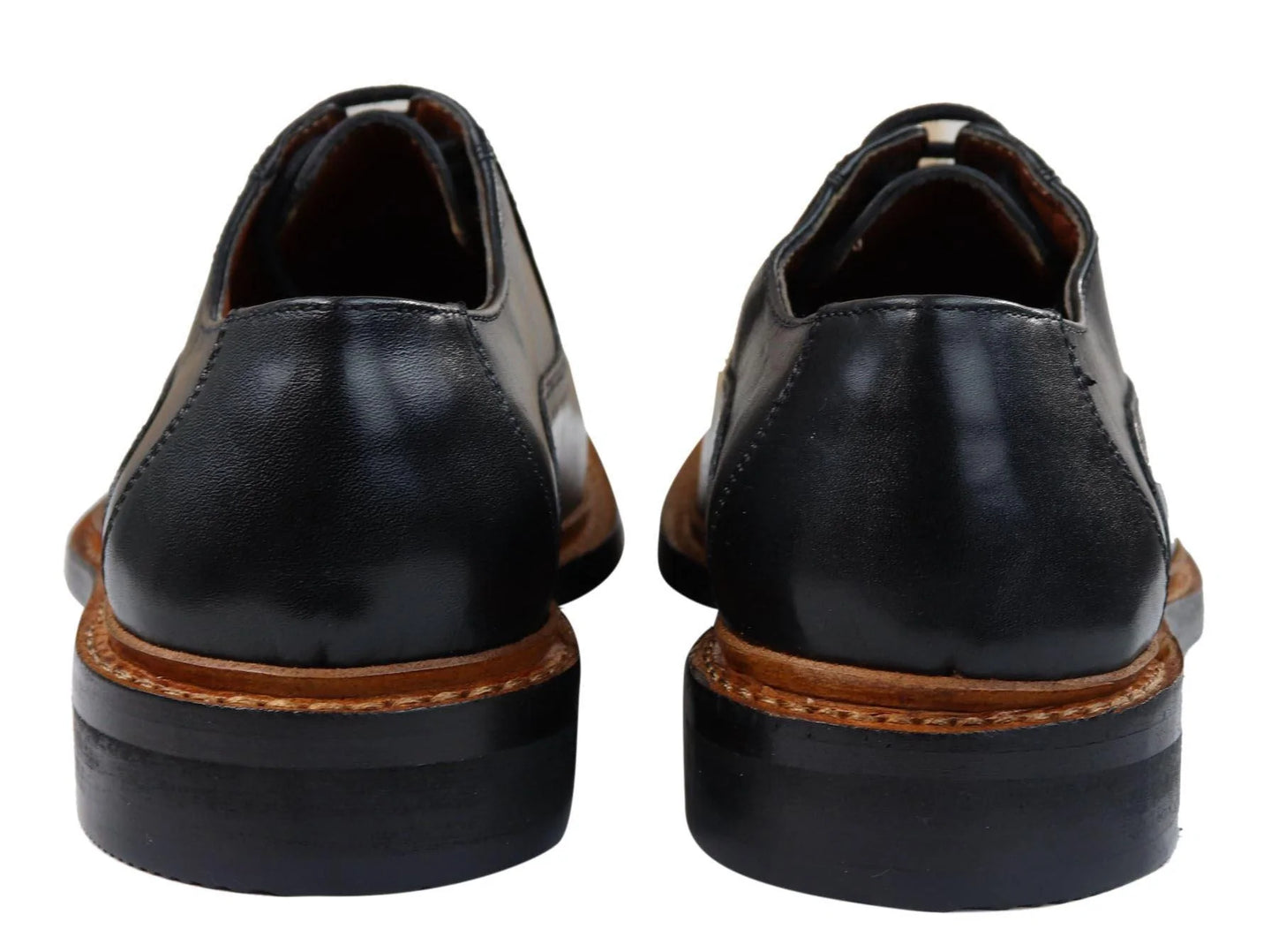 Mens Brogue Oxford Shoes Tan Brown Black Laced Leather Goodyear Welted