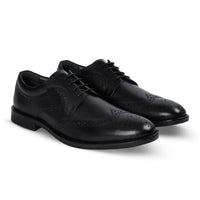 Cambridge - Herre Sorte Wingtip Brogue Derbysko