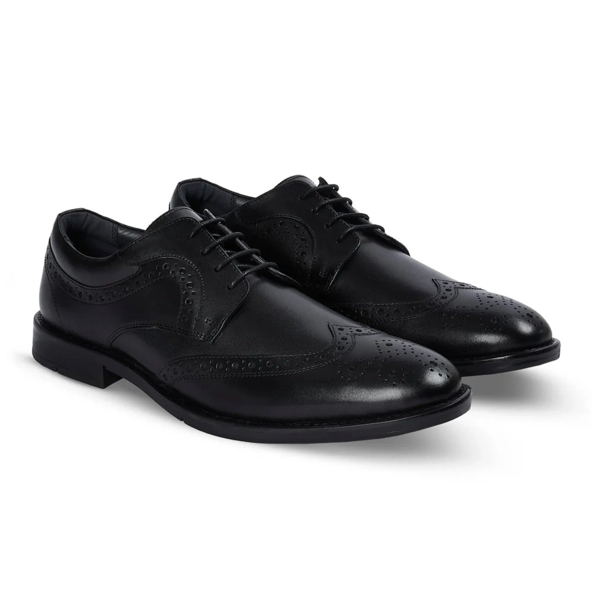 Cambridge - Herre Sorte Wingtip Brogue Derbysko