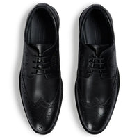Cambridge - Herre Sorte Wingtip Brogue Derbysko