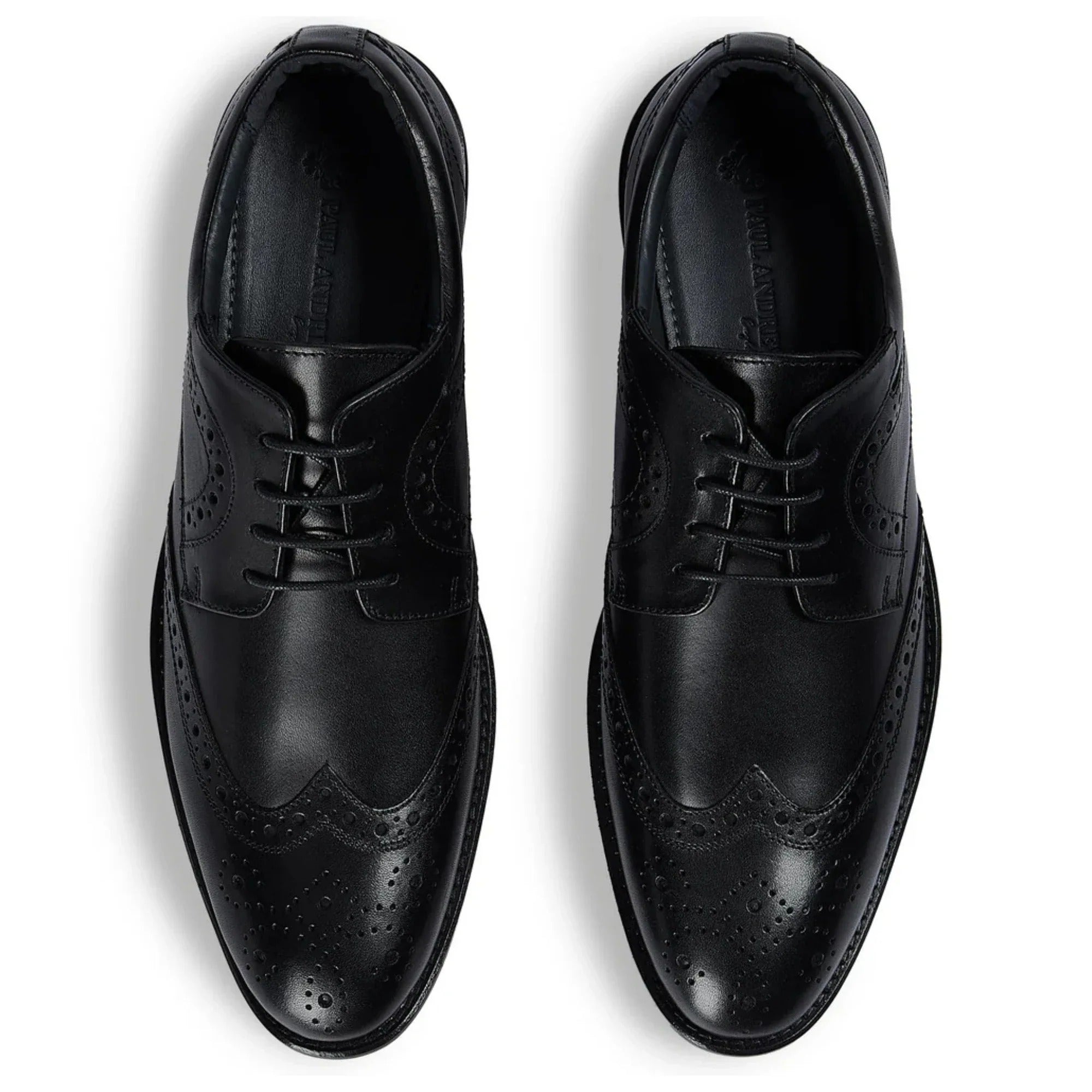 Cambridge - Herre Sorte Wingtip Brogue Derbysko