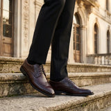 Cambridge - Herre Mørkebrune Wingtip Brogue Derbysko