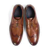 Cambridge - Herrebrune Wingtip Brogue Derbysko