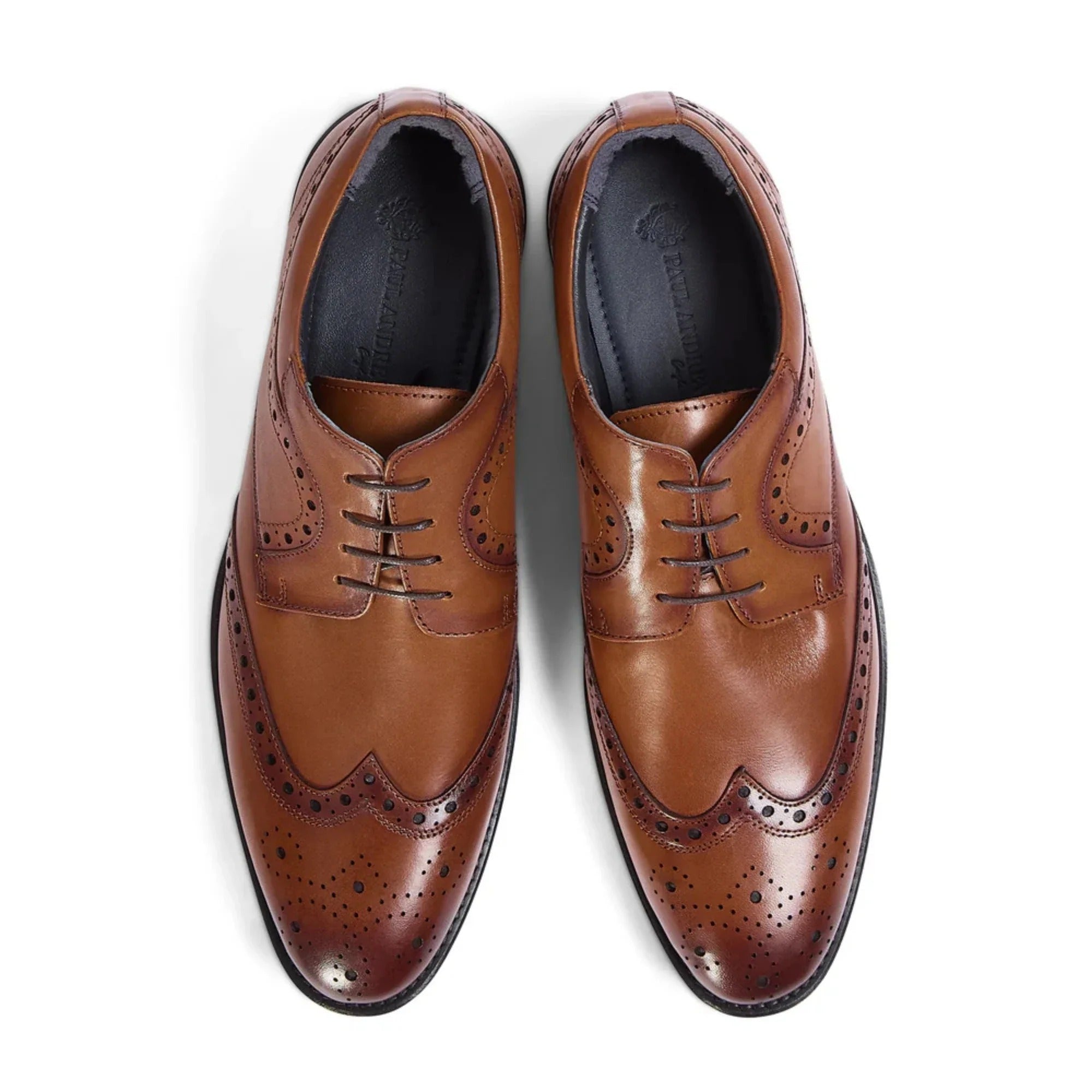 Cambridge - Herrebrune Wingtip Brogue Derbysko