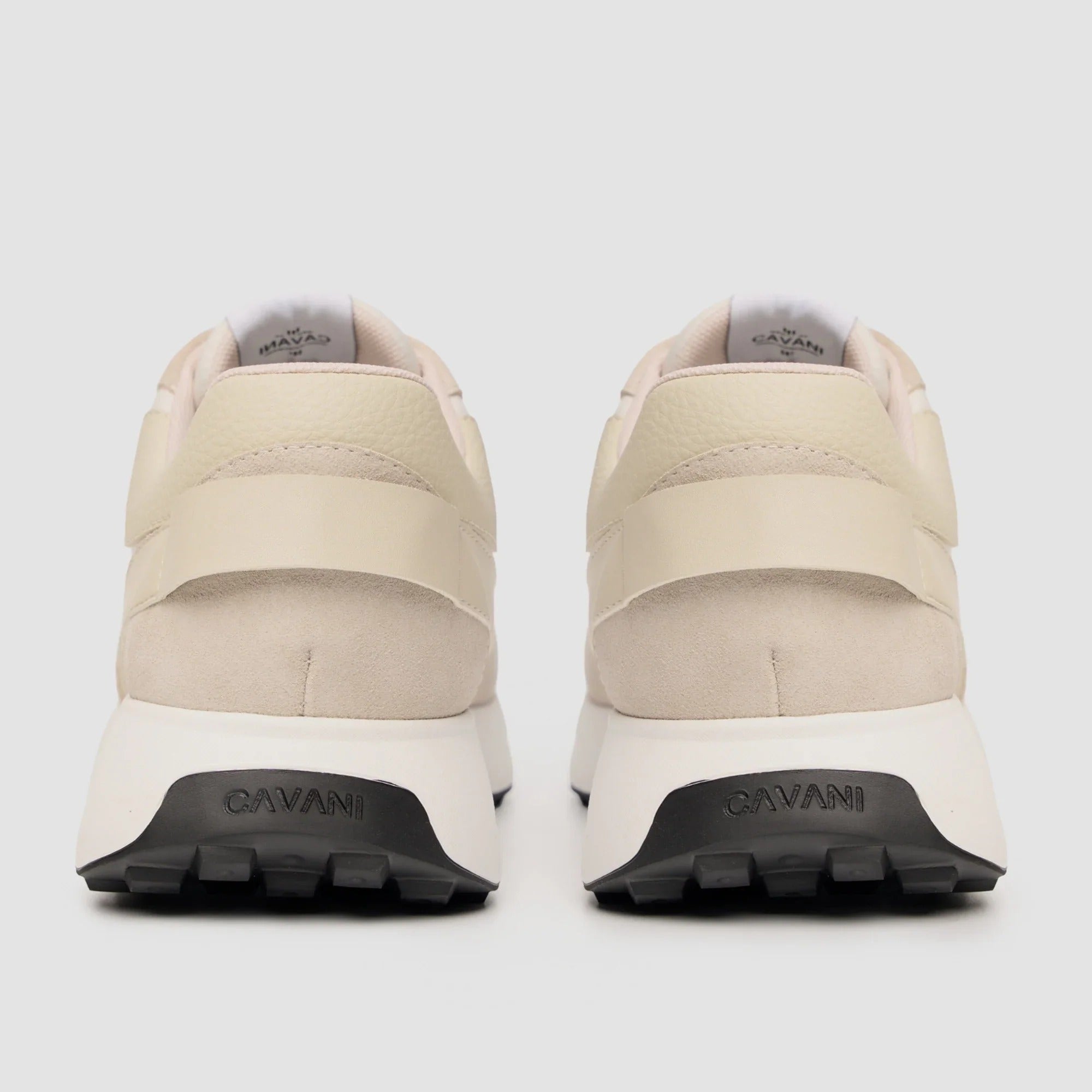Canbera - Herre hvide lette ruskindssneakers