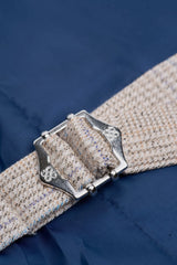 Caridi - Herre Tweed Beige Bryllupsvest